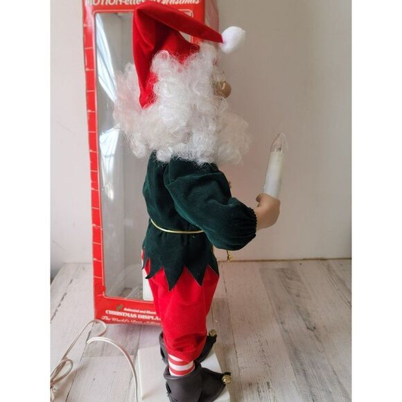 Vintage Telco motionette elf animated Xmas decor santa - Picture 7 of 14